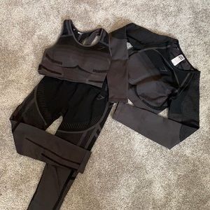 Gymshark Geo Seamless 3-Piece Set - M